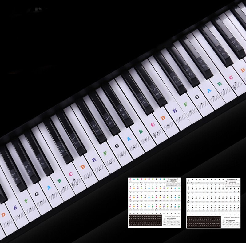 Elektronische Klavier Tastatur 49 54 61 88 Tasten Klang Name Aufkleber Schlüssel Aufkleber Klavier stechen Musik Aufkleber Etikett Hinweis Aufkleber