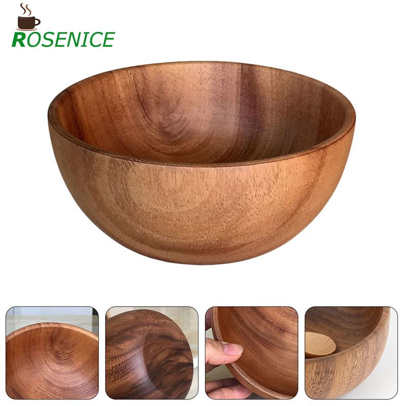 Kreative Holz Schüssel Runde Schüssel Kreative Obst Schüssel Salat Schüssel Nudel Reis Schüssel Haushalt Geschirr Für Lebensmittel Hause Obst Nachtisch