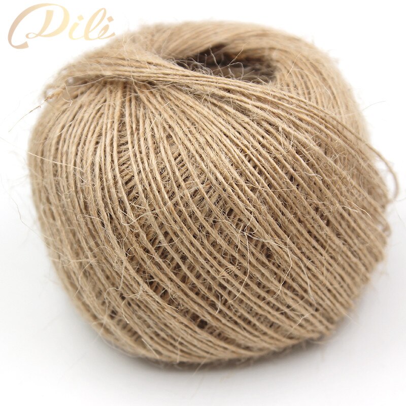 1mm Natürliche Hanfseil 100 Meter Hanf Jute Seil Natürliche Jute-schnur Kabel DIY Dekorative Handgemachten Zubehör