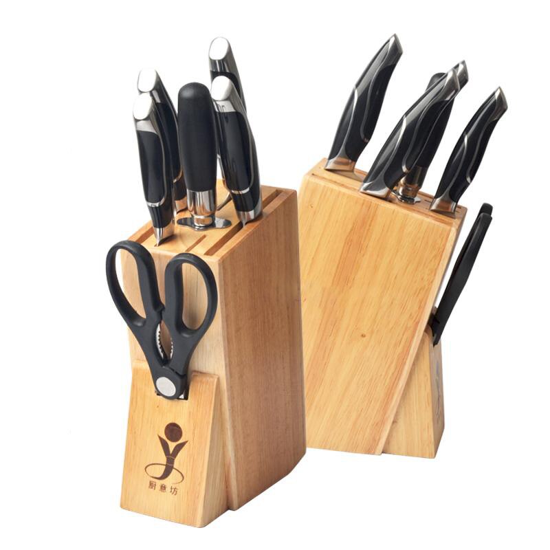 Haushalts Messer Regal Küche Liefert Massivholz Küche Messer Halfter Holzmaserung Messer Halfter Werkzeug Basis Multi-buchse knofe