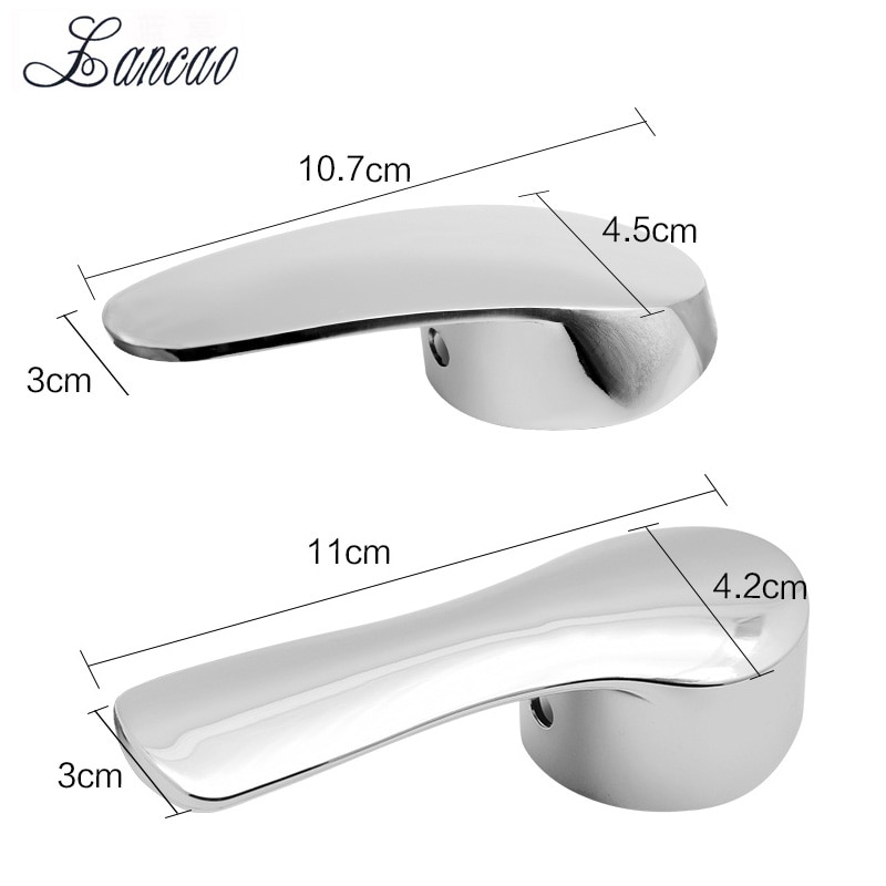 Neue Wasserhahn Einzigen Hebel Griff Bausatz Schlecht Wasserhahn Ersatz Wasserhahn griff Chrom Poliert Wasserhahn Ersetzen Teil 35mm 40mm ventil