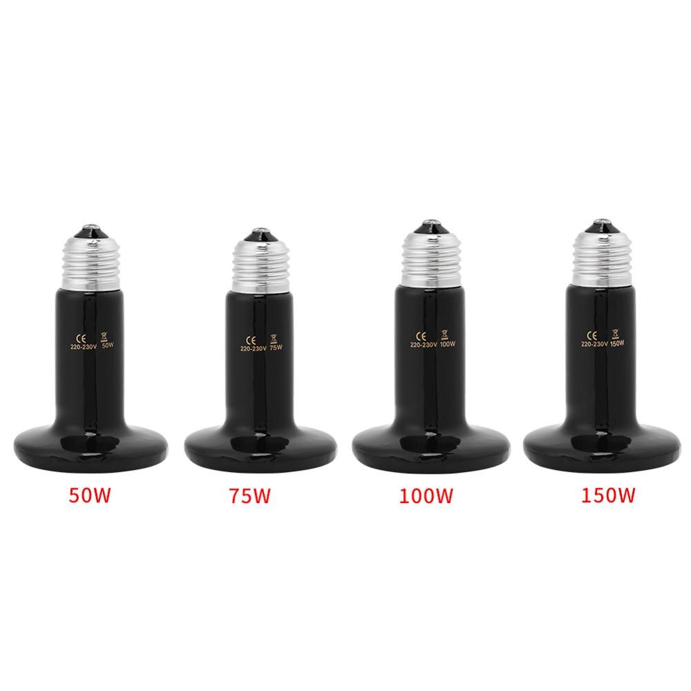 Haustier Heizung Lampe E27 Infrarot Keramik heizung Haustier Licht Birne Haustier Grübler Hühner Reptil Lampe 50W 60W 75W 100W 150W