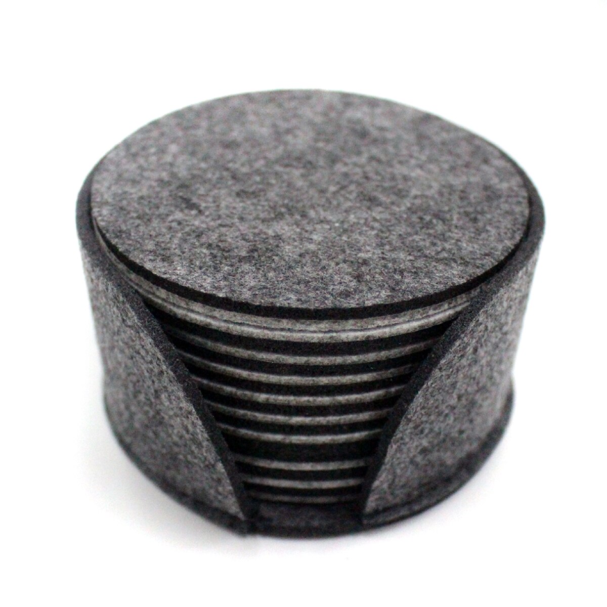 Matten & Pads Tischset Für Esstisch 10 teile/satz Filz Stoff Tasse Runde matt Trinken Untersetzer Bahre Kaffee Tischset Tischset trinken