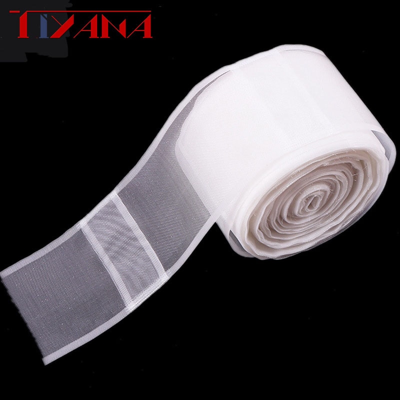 10 Meter vorhang Band haken vorhänge zubehör weiß transparent vorhang Band Polyester haken Band #3
