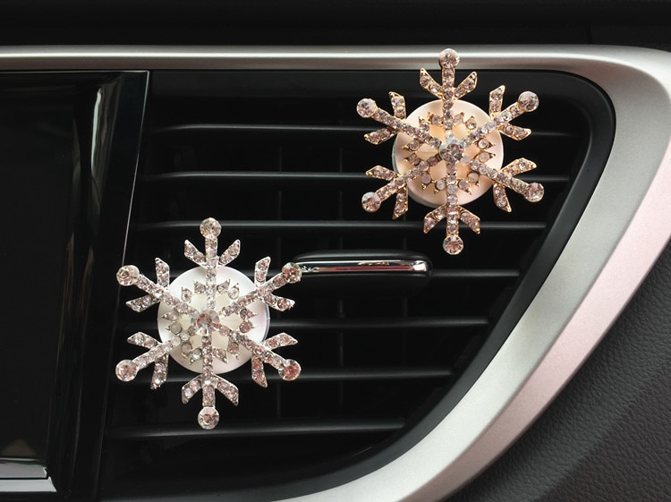 Auto Steckdose Parfüm Schneeflocke Auto Steckdose Parfüm Clip Auto Lufterfrischer Auto Ornament Solide Duft Auto Dekoration XCZ647