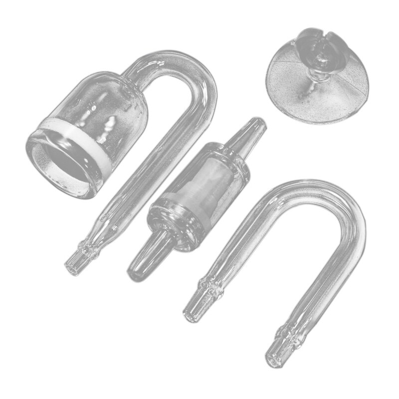 Aquarium Glas Anlage Co2 Diffusor U bilden Rohr einstellen für Anlage Dünger Fisch