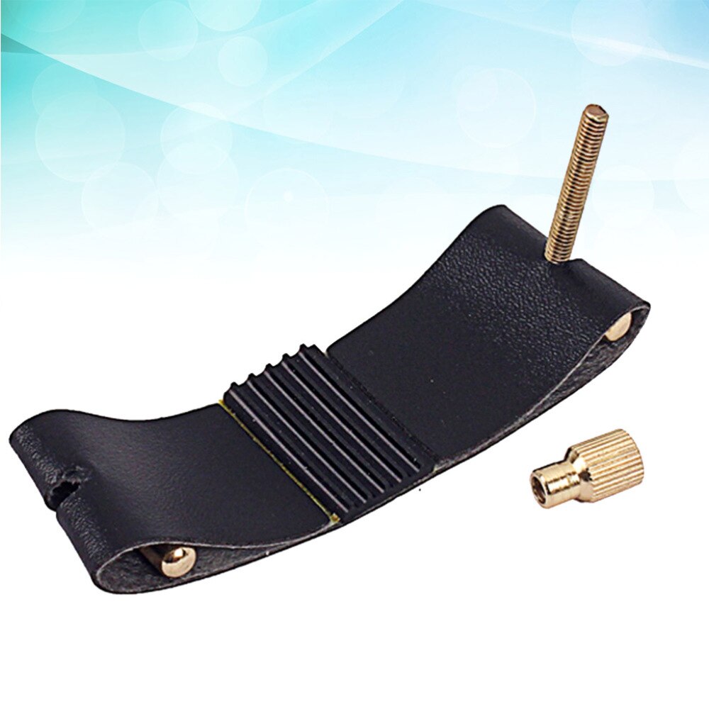 Geprägte Flöte Kopf Alt Saxophon Mundstück Clip Flöte Kopf Karten Saxophon für Künstler Anfänger (Schwarz)