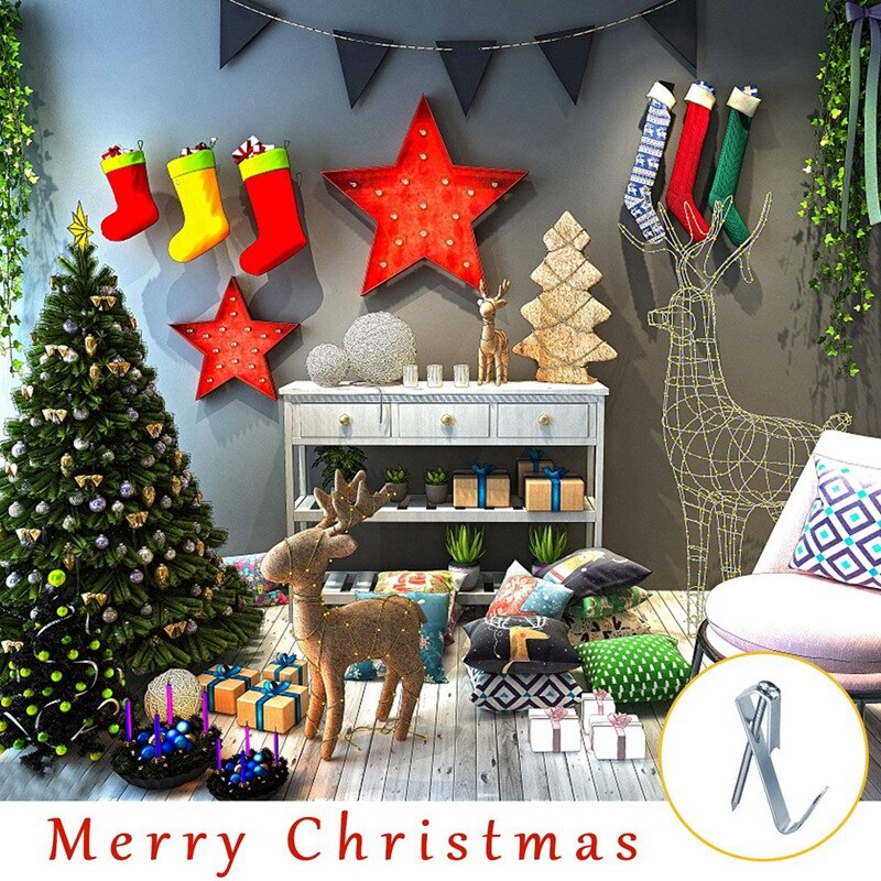 100Stck Bild KleiderbüGel 30Lbs, Foto Rahmen Haken mit NäGel, Bild Hängen Bausatz für Leinwand, Uhr, haus Dekoration