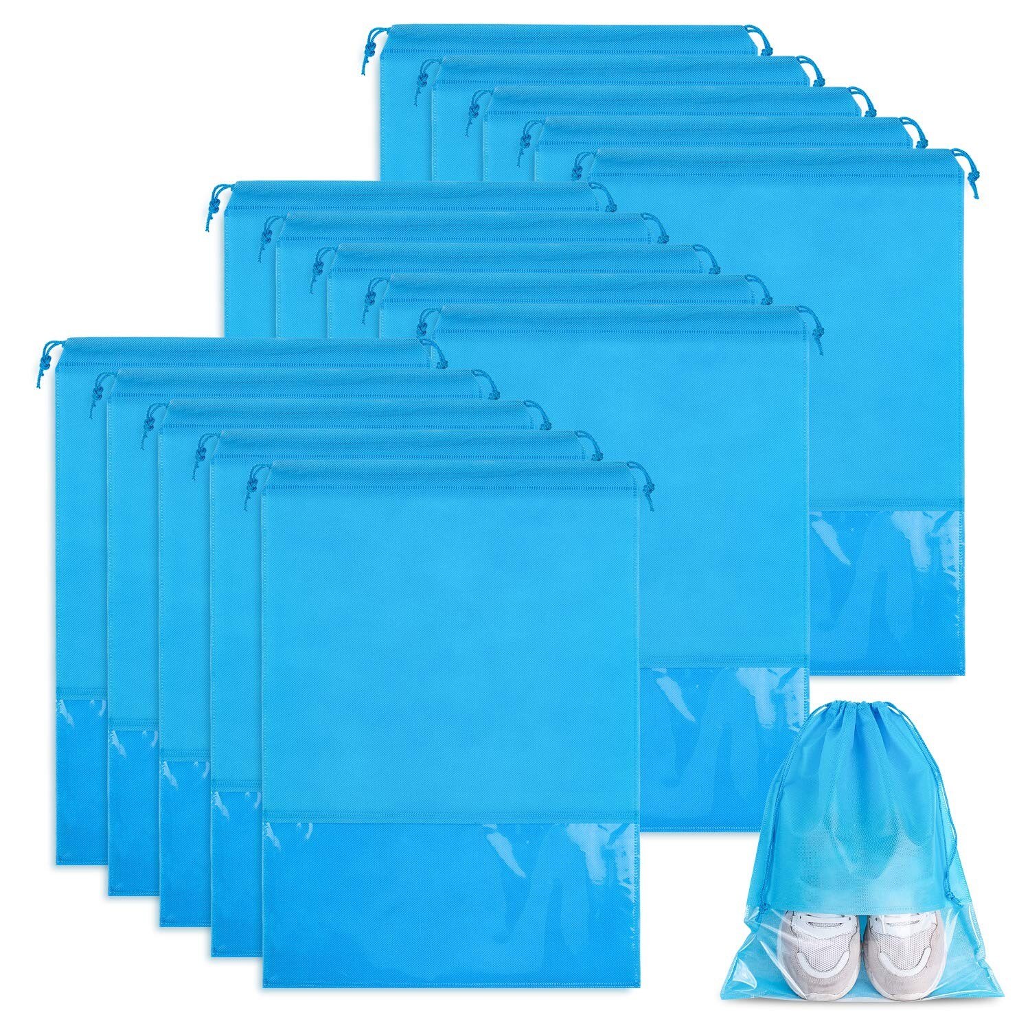 Neue 15Stck Schuhe lagerung taschen Dicker Gürtel Reise Lagerung Schuh Tasche Tote Gürtel Lagerung Reise Tragbare Vliesstoffe organisiert tasche a40