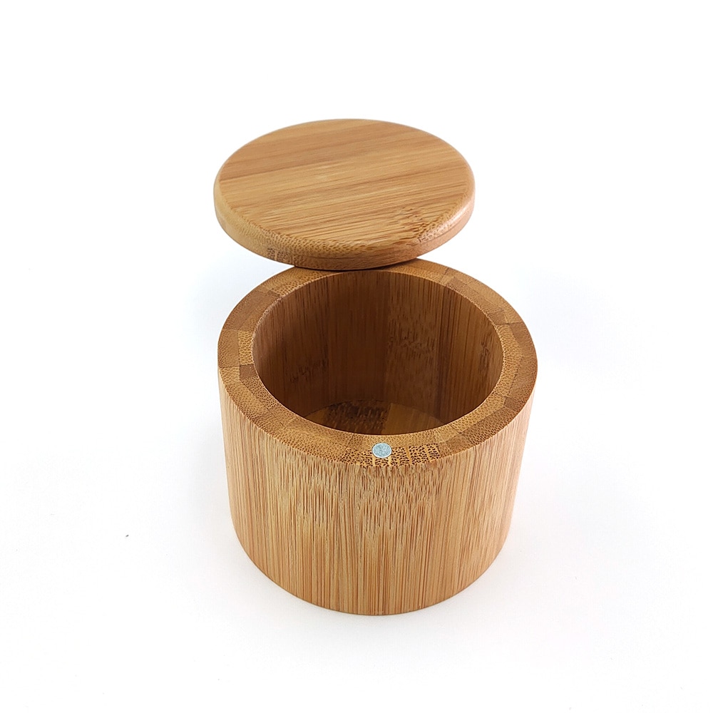 Bambus Gewürz Lagerung Flaschen & Gläser für Gewürze Zucker Salz Pfeffer Kräuter Glas mit Deckel Kochen Topf Küche Gewürz Gläser magnetische