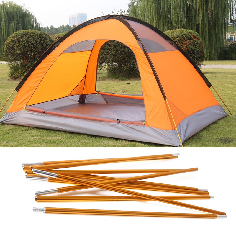 Camping Pole Außen Camping Ausrügestochen 302-415cm Hohe Hochfeste Aluminium-Zelt Pole Legierung Zelt Stange 5-8 Person Zelt Zubehör Neue