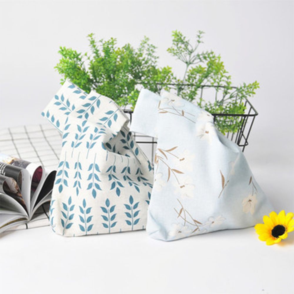 Japanischen Stil Handtaschen Anlage aufbringen Knoten Handgelenk Tasche Gitter Handgemachten Platz Tasche Tragbaren Tragetaschen Geldbörse Schlüssel Kleine Tasche