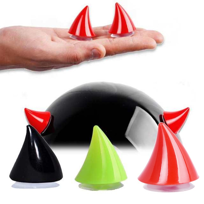 2Stck Motorrad Helm Horn Weichen Kunststoff Motorrad Helm Hörner Sauger Zubehör Für Motorrad DIY Helm Dekoration