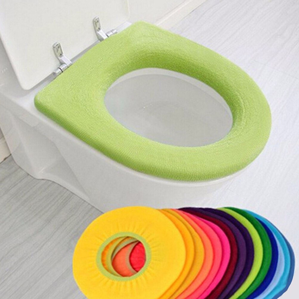 1PC Schlecht Wc Sitz Wärmer Teppich Wc Sitz Abdeckung Weichen Bequemen Baby Töpfchen Sitz Mantel Wc Waschbar Bunte