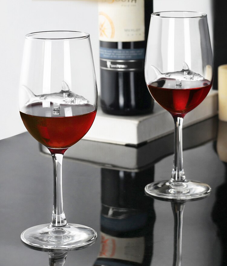 Glas Tasse Europäischen Kristall Glas Hai Rotwein Glas Tasse wein flasche Glas Hohe Ferse Hai Rotwein Tasse Hochzeit Party