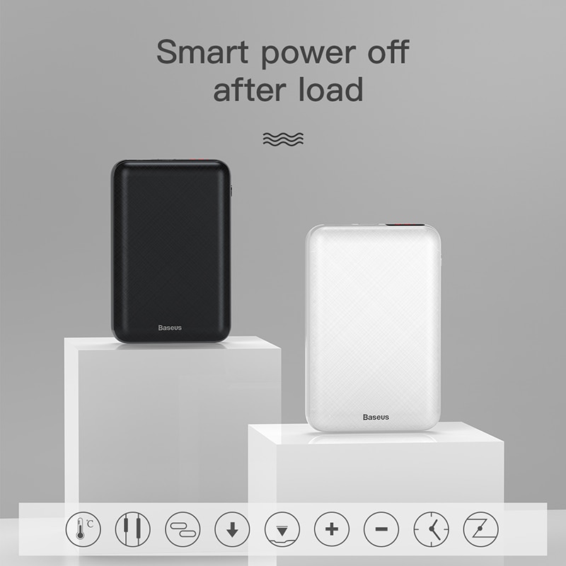 Baseus 10000 mAh USB PD 3A Schnelle Ladung Energie Bank Für iPhone Xs Xs Max USB Aufladen Energie Für Samasung xiaomi Huawei Bank