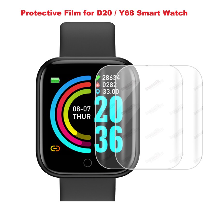voll Bildschirm TPU Film Für D20 D20Profi Schutz Film HD kratzen-resistan Weiche Anzeige-schutzfolien Glas Filme Für Y68 smartwatch