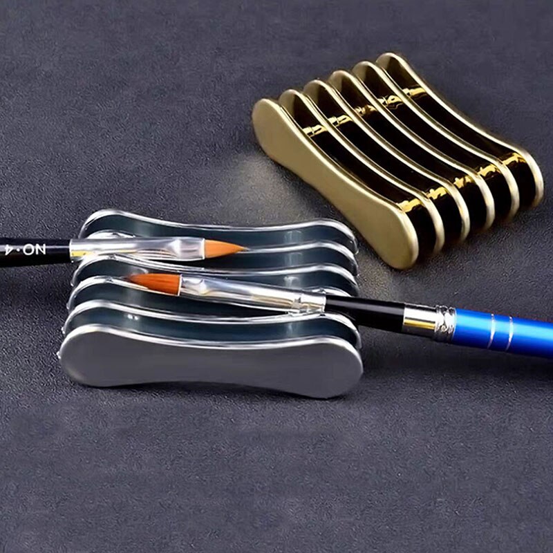 Nagel Kunst Pinsel Halfter einstellen Kuli Anzeige Ständer Werkzeuge Kunststoff Gel Pinsel Rest Halfter Für Nagel Dekorationen