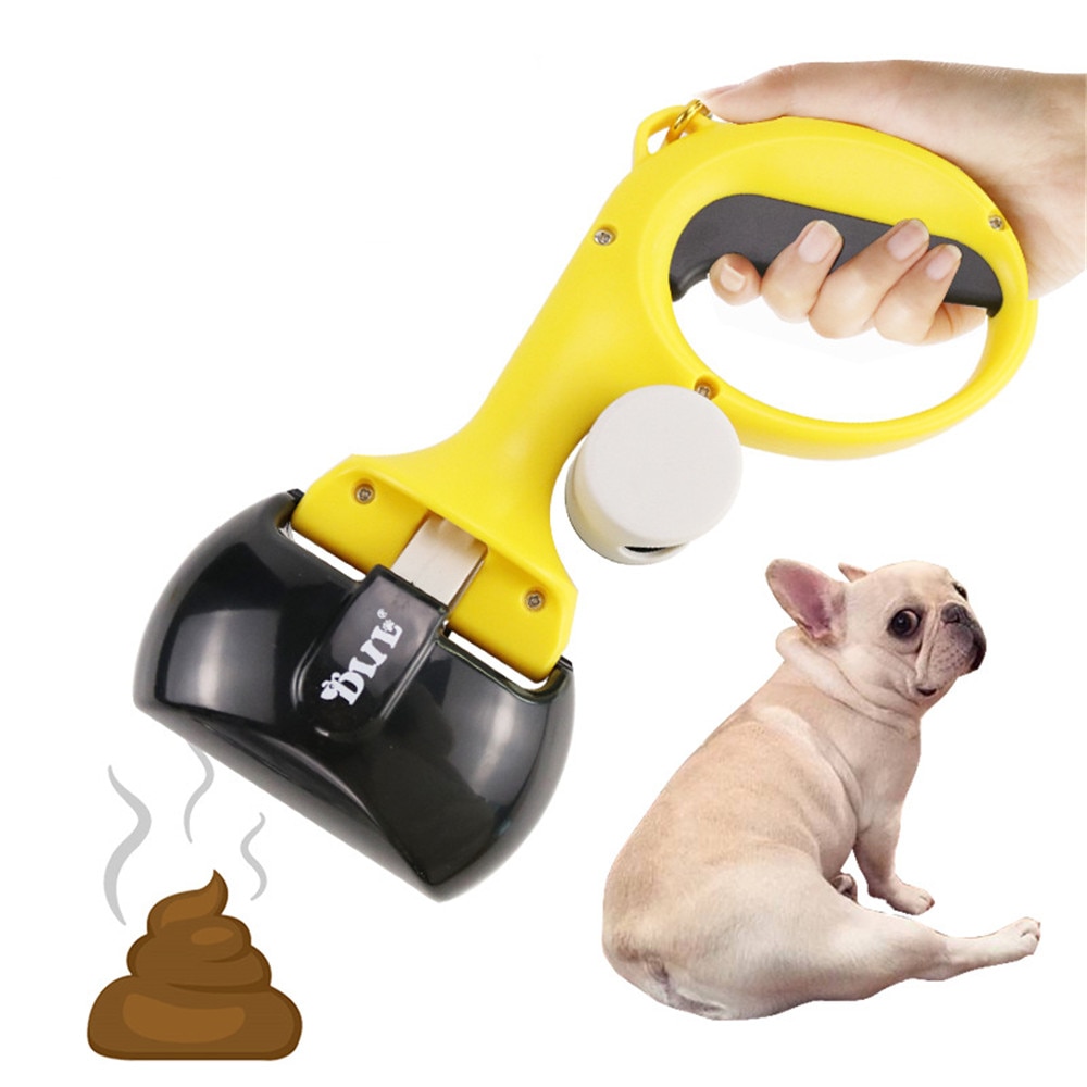 Neue Tragbare Haustier Pooper Schaufel 2 in 1 Hund Abholen Clip Abfall Scoop mit Kacke Tasche draussen Katze Hund reinigung Werkzeug Haustier Zubehör