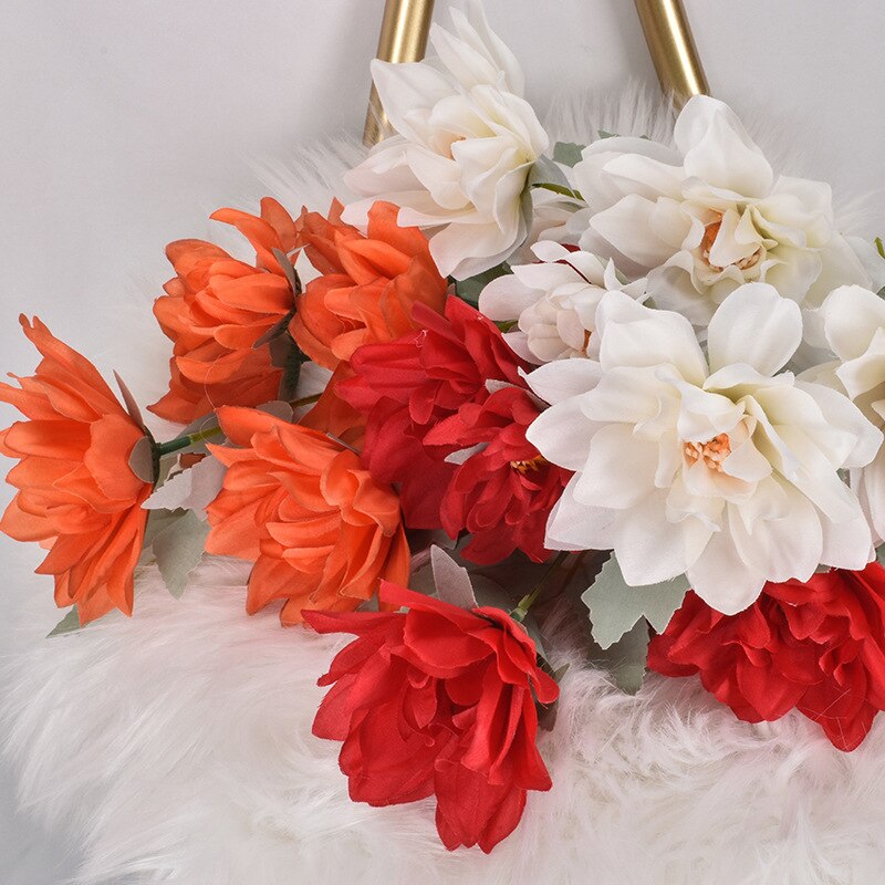 Sechs Pfingstrose Kopf Simulierten Blume Hause Bühne Blumen- Anordnung Künstliche Billig Gefälschte Blumen Für Heimat Hochzeit Dekoration Innen