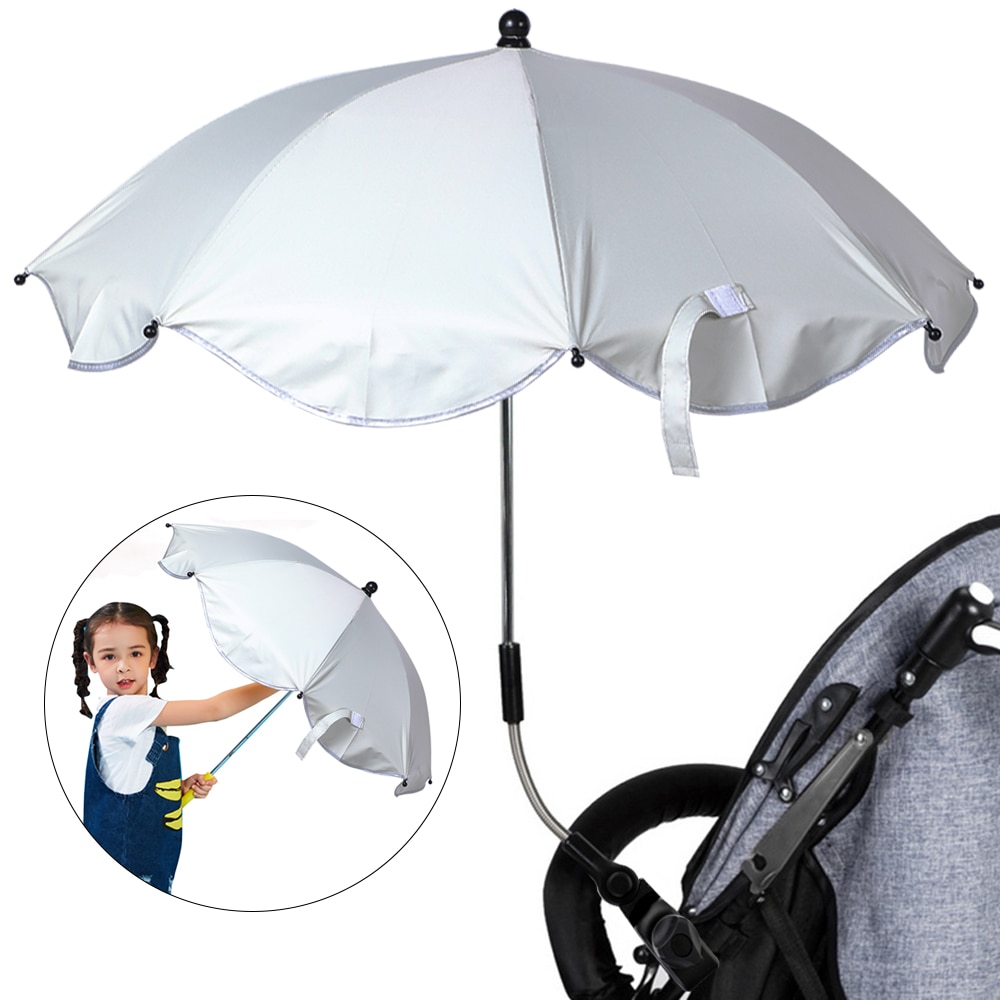 Einstellbare Baby Kinderwagen Sonnenschirm Baldachin strecken Stand Halfter 360 Grad Kinderwagen Regenschirme Baby Warenkorb Zubehör