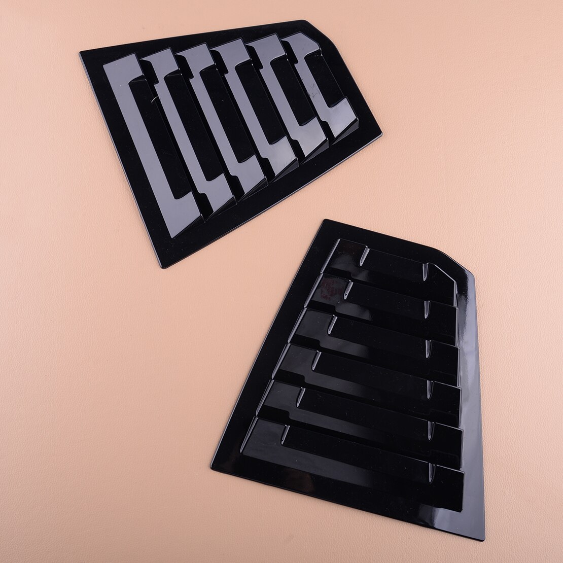 Paar Glanz Schwarz Hinten Seite Fenster Viertel Scoop Jalousie Verschluss Abdeckung trimmen passen Für Chevrolet Cruze