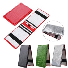 Golf Ergebnis Karte Halfter PU Leder Lauflänge Buch Golf Punktzahl Brieftasche Golf Ergebnis Karte Brieftasche Golf Zubehör