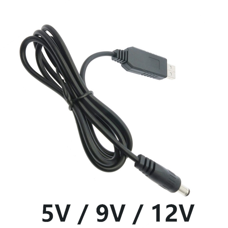 USB Energie Schub Linie DC 5V zu DC 5V / 9V / 12V Schritt hoch Energie modul USB Konverter Adapter Kabel 2,1x5,5mm Stecker