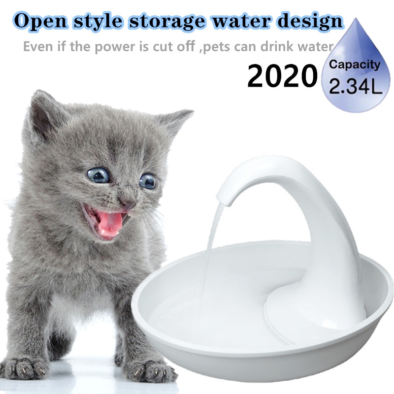 Automatische Schwan Geformt Haustier Hund Katze Wasser Spender Fütterung Wasser Fließende Brunnen Katze Trinken Schüssel Elektrische Wasser Spender