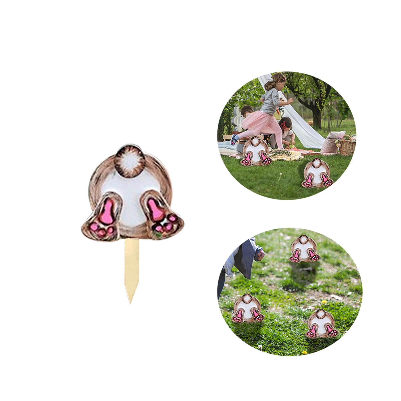 Holz Ostern Garten Zeichen Hase Karotte Garten Dekoration Zeichen Außen Garten Rasen Dekoration Karte Kreative Hof Zeichen Party Dekor