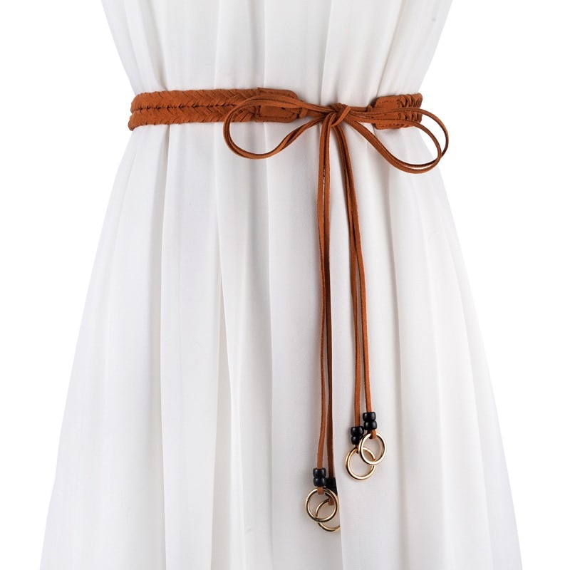 Frauen gürtel gewebte krawatte taille linie spiel kleid gürtel für frauen Böhmischen ceinture femme Gestrickte gürtel AD0387