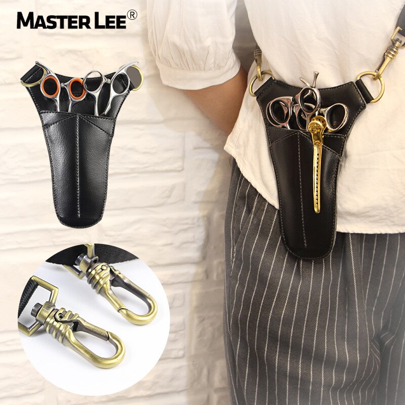 Professionelle Salon Haar Schere Tasche PU Leder Schere Clip Scher Taschen Werkzeug Friseur Halfter Beutel Inhaber fallen Gürtel Werkzeug Tasche