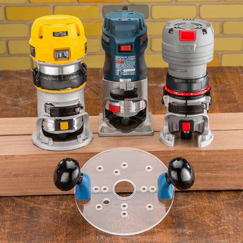 HEIßER-Kompakte Router sub-Basis mit Griffe-für trimmen Router und Kompakte Router, Holzbearbeitung Werkzeuge
