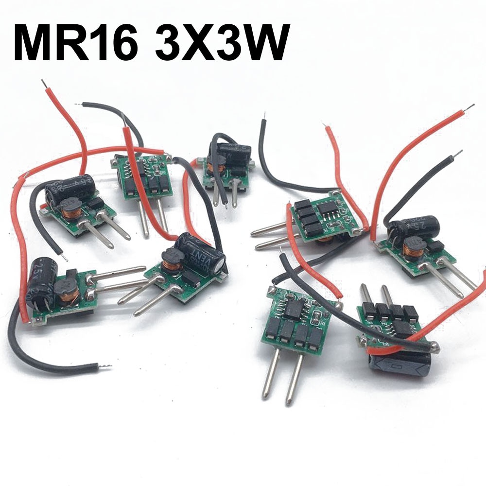 10 stücke 3X3W LED Herr16 fahrer, 3*3W transformator netzteil für Herr16 12V lampe, Energie 3 stücke 3W LED hoch Energie lampe