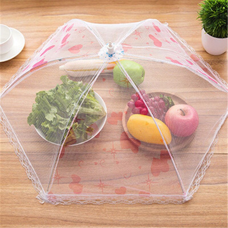 35/40cm Blick Regenschirm Lebensmittel Abdeckung Picknick Küche Anti Fliege Moskito Netz Tabelle Zelt Mahlzeit Abdeckung Tisch Gittergewebe lebensmittel Abdeckung Küche Werkzeuge