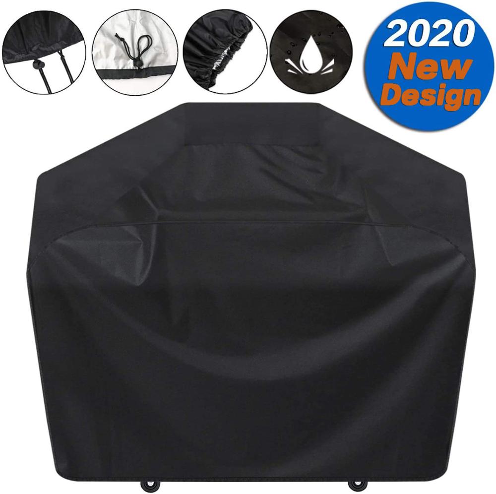 Grill Abdeckung 58-zoll BBQ Spezielle Grill Abdeckung Wasserdicht UV Verblassen Beständig Langlebig Bequem Schwarz