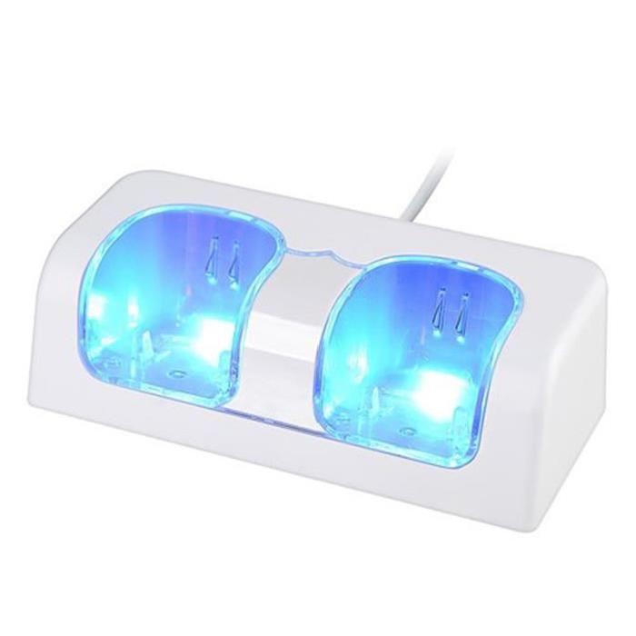 2 Hafen + 2 batterie 2800mAh Bahnhof von Ladegerät Kunststoff ladestation für Nintendo Wii WIIMOTE GRIFF