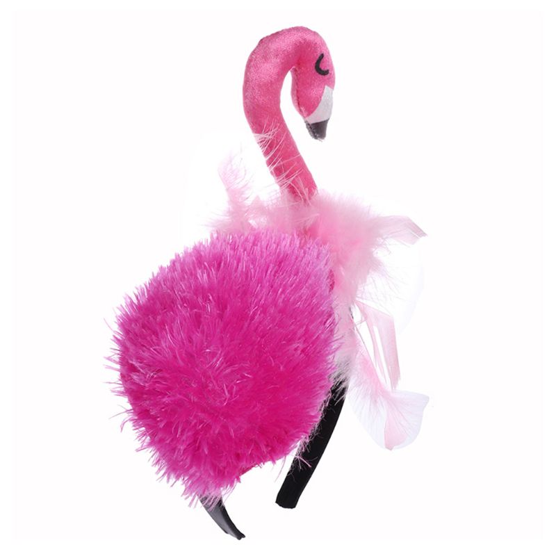 Lustige Flamingo Kopfschmuck Haar Band Stirnband Geburtstag Party Cosplay Headwear H55B