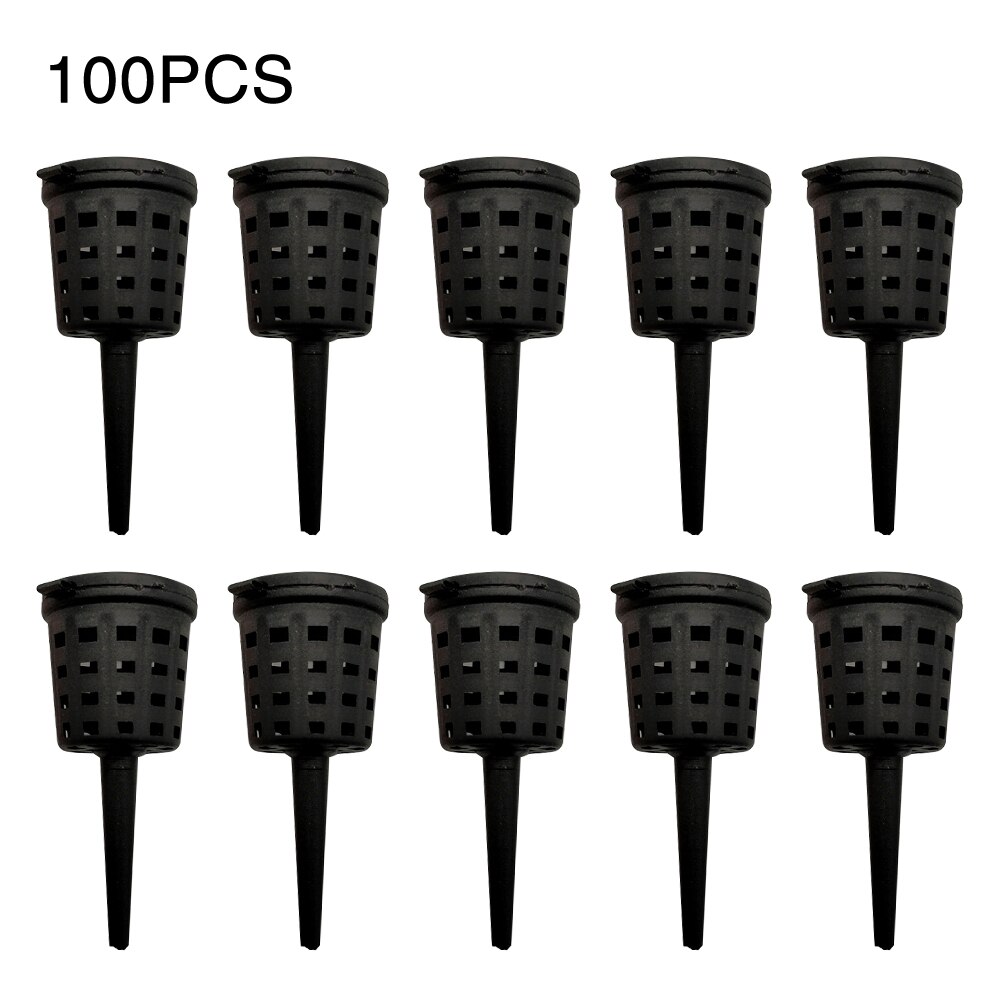 100 Stck/Pack Park Pflegen Aquarium Langsam Freisetzung Dünger Körbe Bonsai Kindergarten Töpfe Landwirtschaft Wurzel Mit Deckel Orchidee Garten