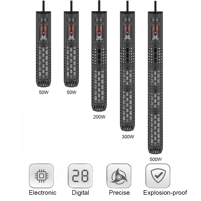 Aquarium Heizung Temperatur Kontrolle mit EU Stecker Thermometer für Aquarium LCD Anzeige Aquarium Thermometer Reptil Zubehör