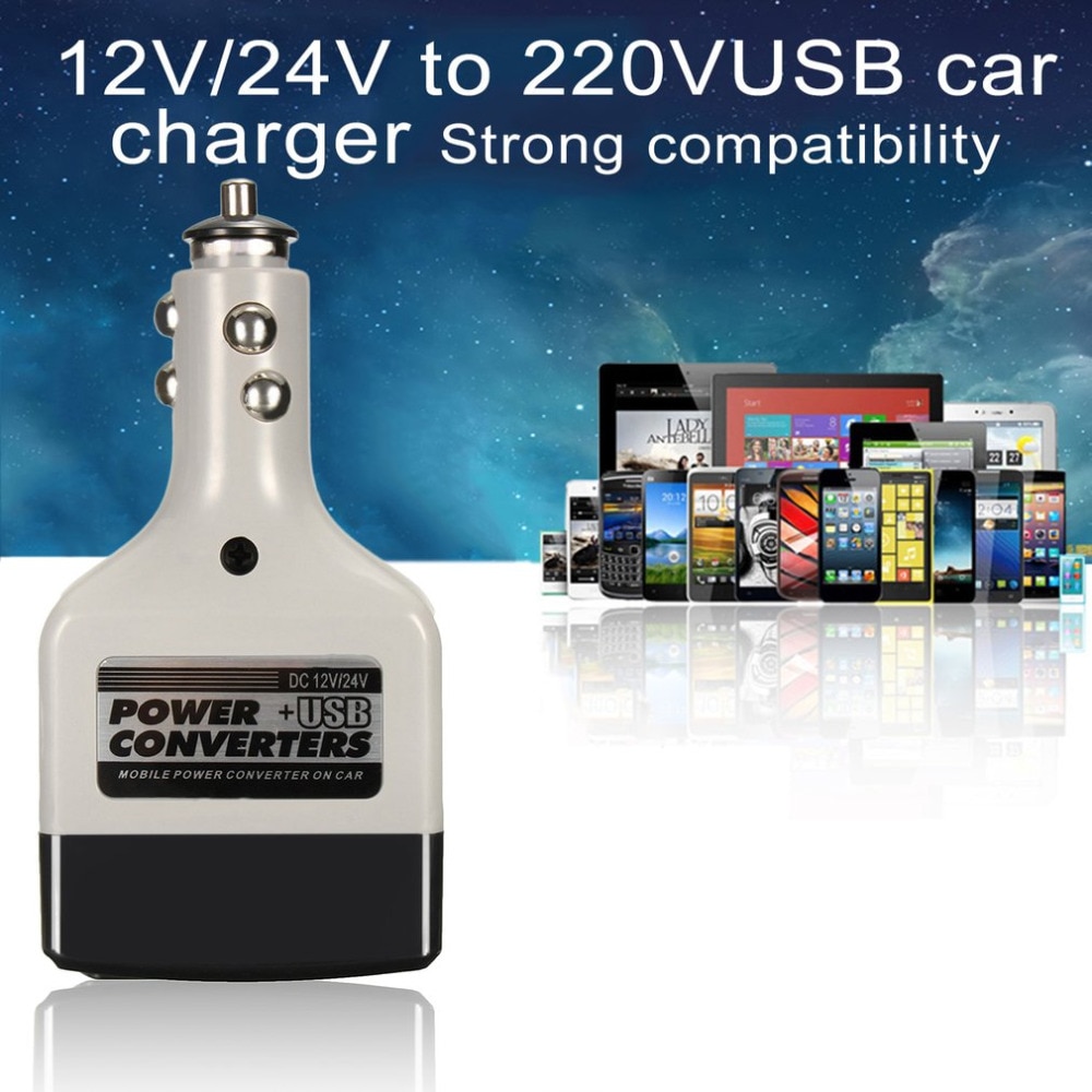 DC 12/24V Zu AC 220V USB Auto Handy, Mobiltelefon Energie Wandler Adapter Auto Auto Energie Konverter Ladegerät verwendet Für Alle Handys