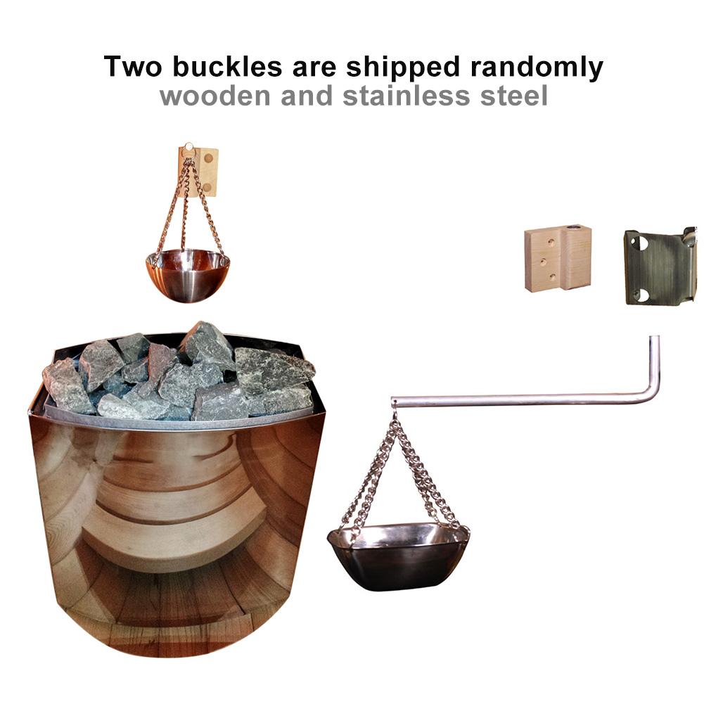 Sauna Aromatherapie Öl Tasse Edelstahl Ätherisches Öl Halfter Schüssel Für Sauna Und Spa Zubehör Platz Runde 120ml 200ml