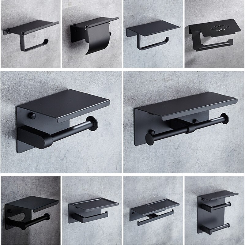 Wc Gewebe Kasten wc Heimat schwarz wasserdicht papier rolle papier wischen Hand wc papier fach wc papier Gestell