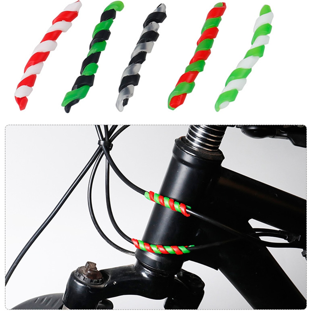 5Stck Fahrrad Bremse Kabel Protektoren Anti-reibung Gehäbenutzen Gummi Schutz Fahrrad Rahmen Radfahren wickeln Schutz Rohre Fahrrad Teile