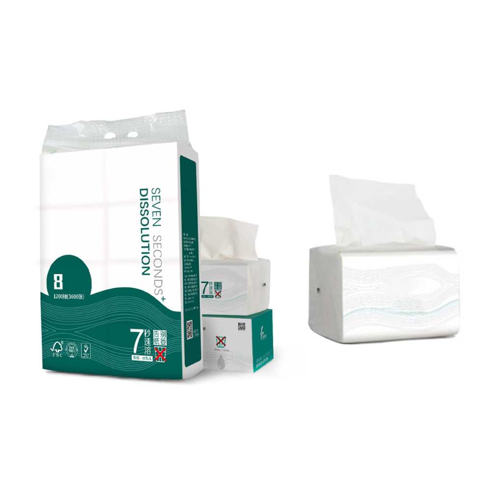 8 taschen Gesichts Gewebe Papier Weichen Primäbetreffend Holz Zellstoff Pumpe Papier 3 Schichten Wc Papier Serviette Papier Verdicken Hause Papier