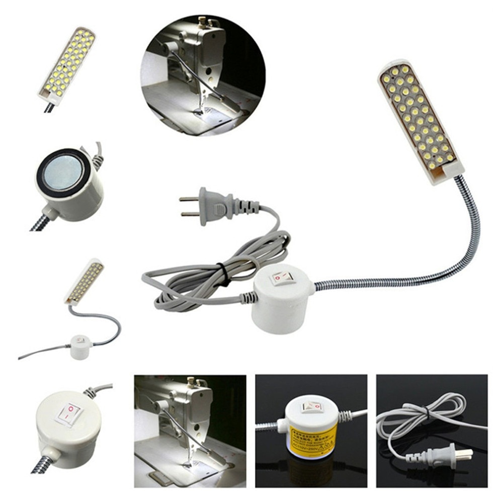 ICOCO LED Licht AC Industrielle Lampe 220-250V Super Helle 30 LED Lampe Industrielle Nähmaschine Licht Maschine zubehör