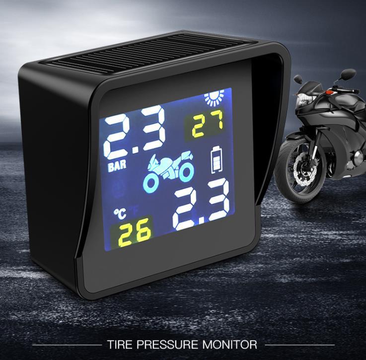 BAFIRE Solar- TPMS Motorrad Wasserdichte Reifen Druck Überwachung System Motorrad Monitor Externe Druck Sensor Für Moto