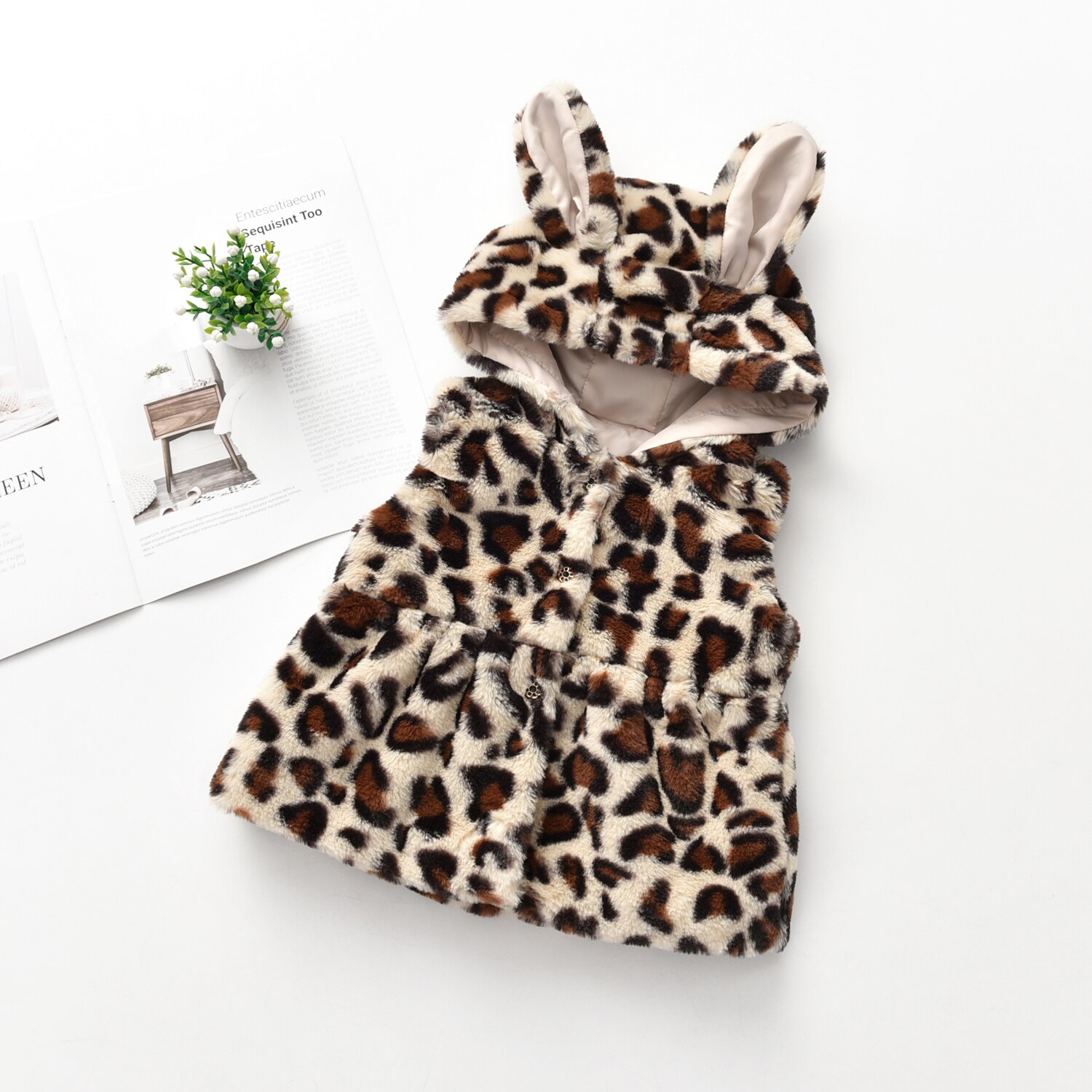 Kleinkind freundlicher Baby Mädchen Jungen Weste Baby freundlicher Winter Kleidung Jacken Mädchen Kleinkind Leopard Weste Mädchen Jungen Weste Baby