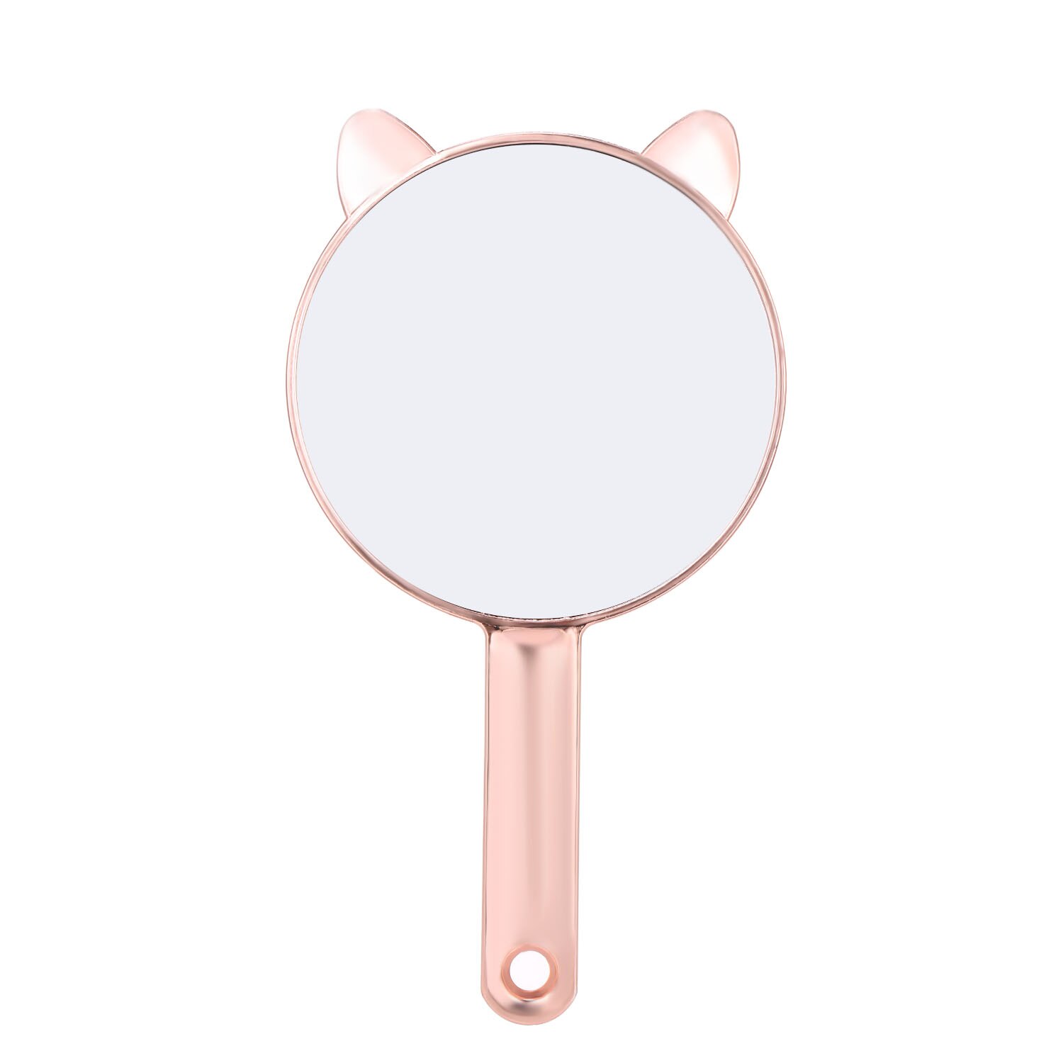Nette Griff machen-hoch Spiegel Hand Spiegel Reise Spiegel Rose Gold Runde Spiegel Kosmetik Spiegel Tragbare machen-hoch-Werkzeug