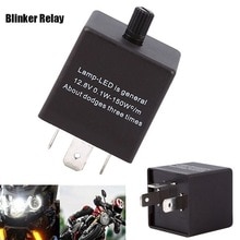 3Stifte Auto Motorrad Universal- Einstellbare LED Blinker Licht Blinker blinken Relais für sterben meisten 12V Auto oder Motorrad